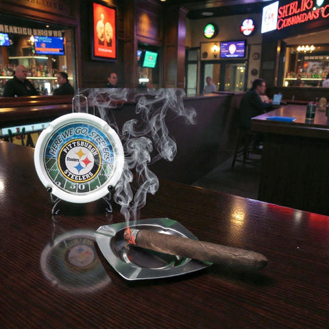 Steelers Ceramic & Metal Ashtray Kit